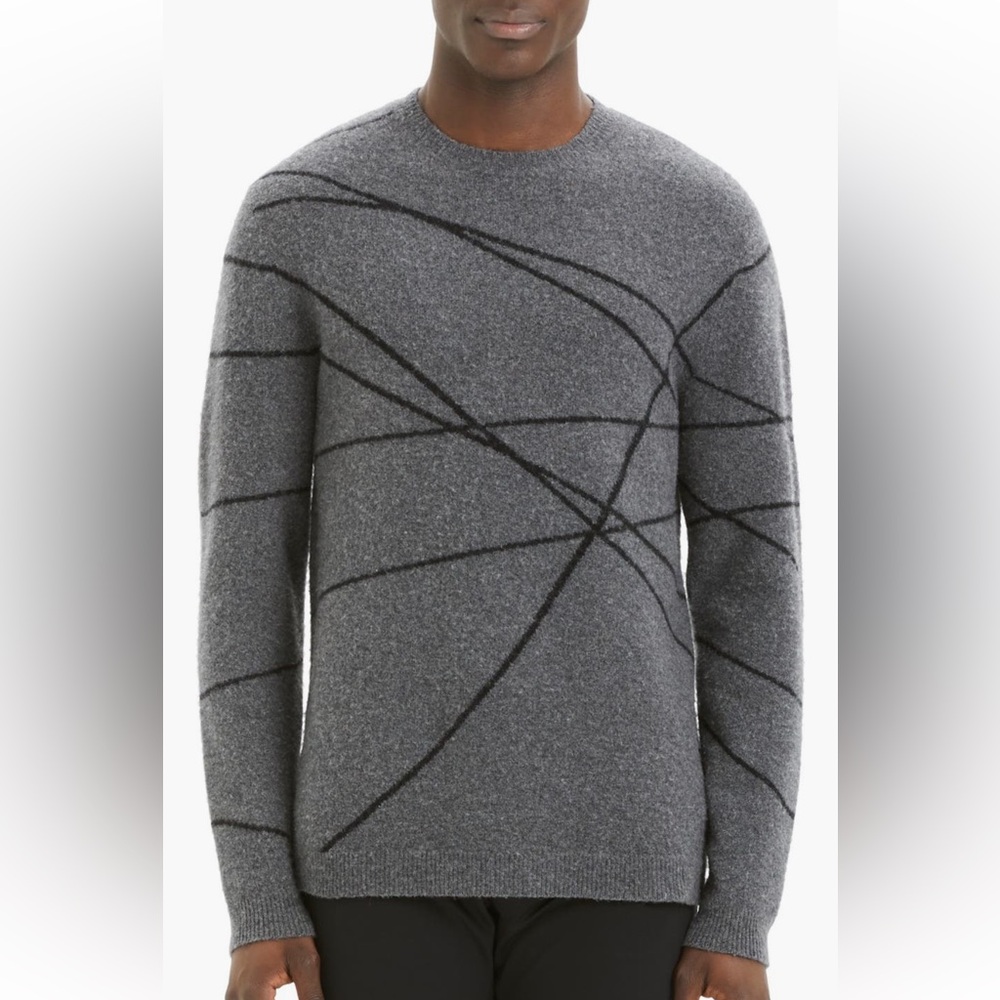 Men’s Theory ‘Aris Wizard regular fit crewneck sweater’ in wool blend size large